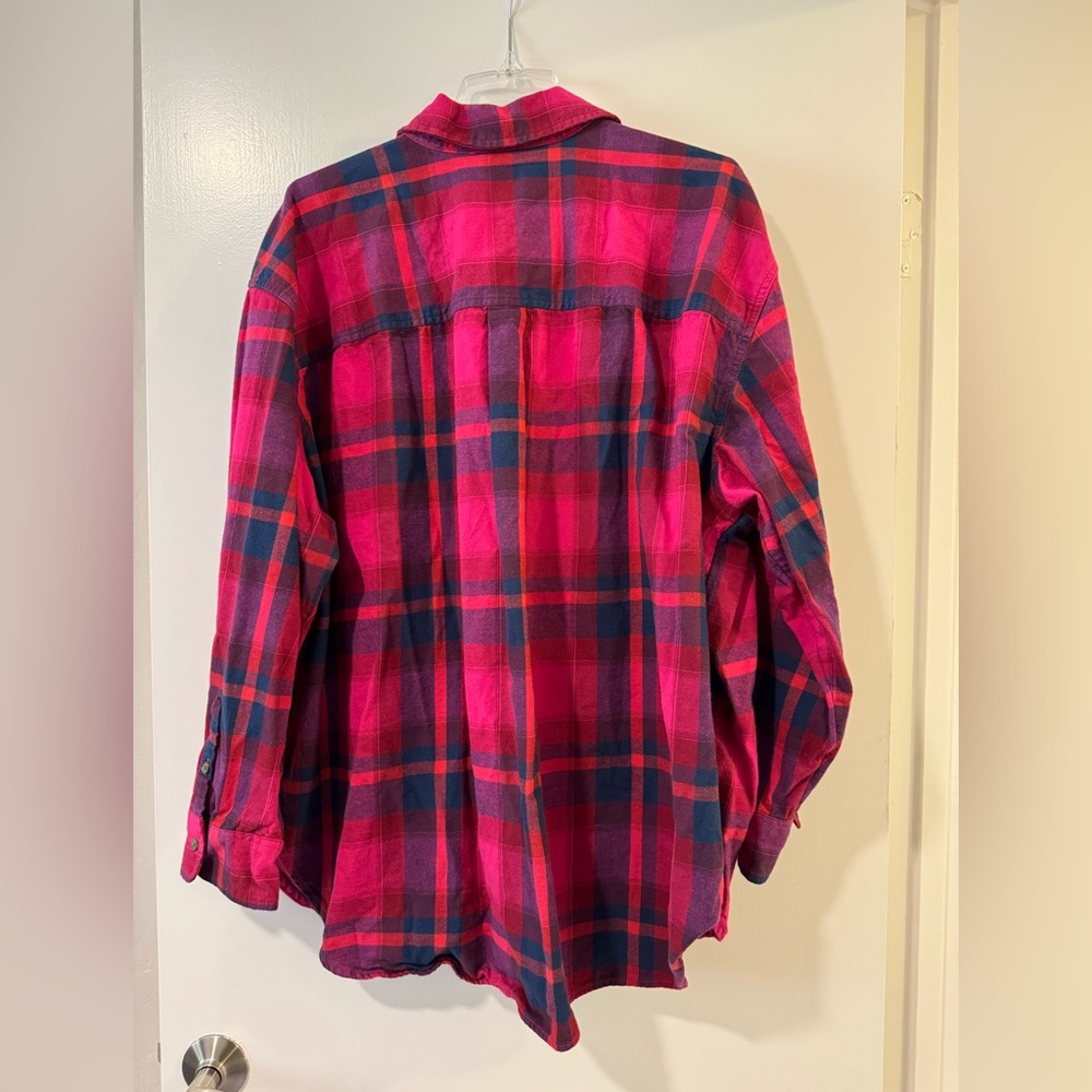 Universal Thread Red and Blue Plaid Shirt 2x - Picture 2 of 6